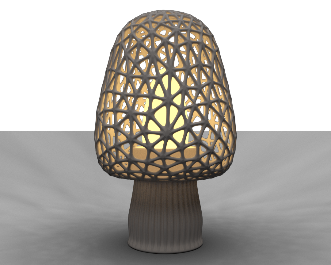 3D-printed lamp